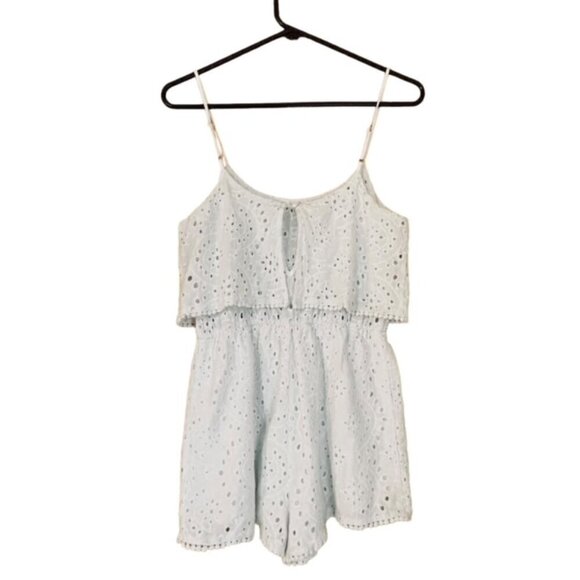 PACSUN L. A. Hearts White Eyelet Romper - Size Small - Picture 3 of 7